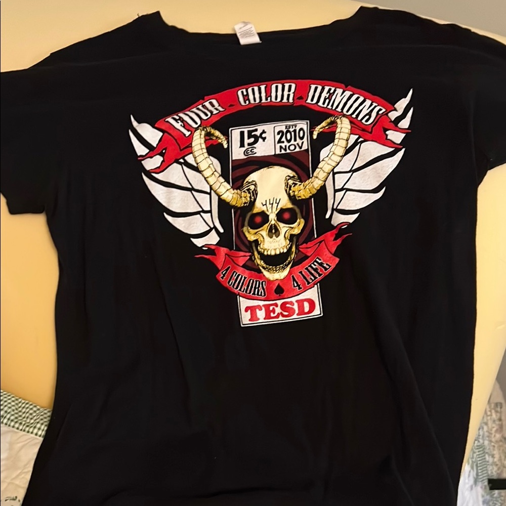 TESD original 4 color demons shirt.
